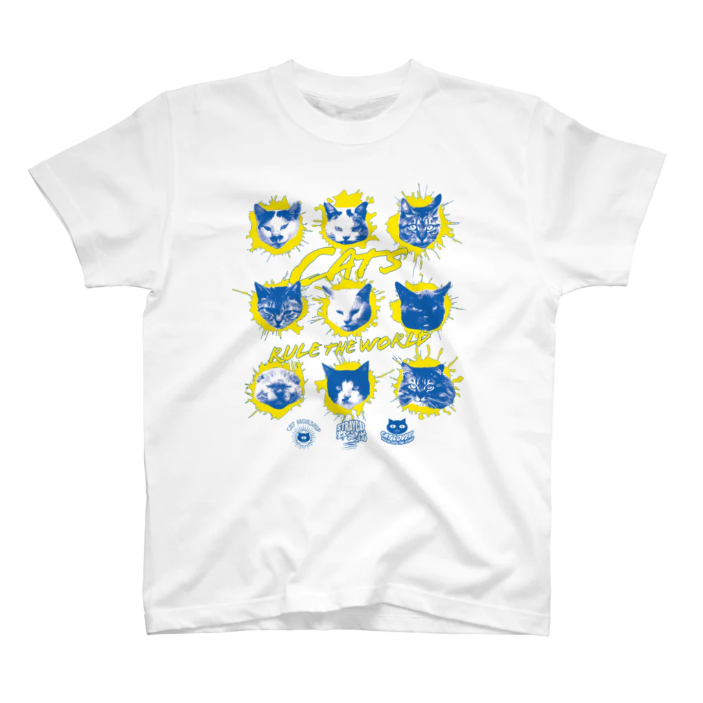 LONESOME TYPE ススの猫が世界を支配する9FACES UKR🇺🇦 スタンダードTシャツ