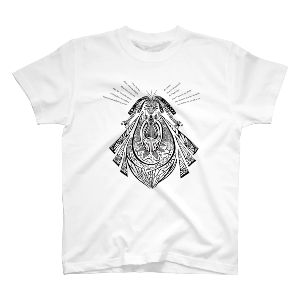 ༒ Aya Earthling ༒の祈りの形　The shape of prayer Regular Fit T-Shirt