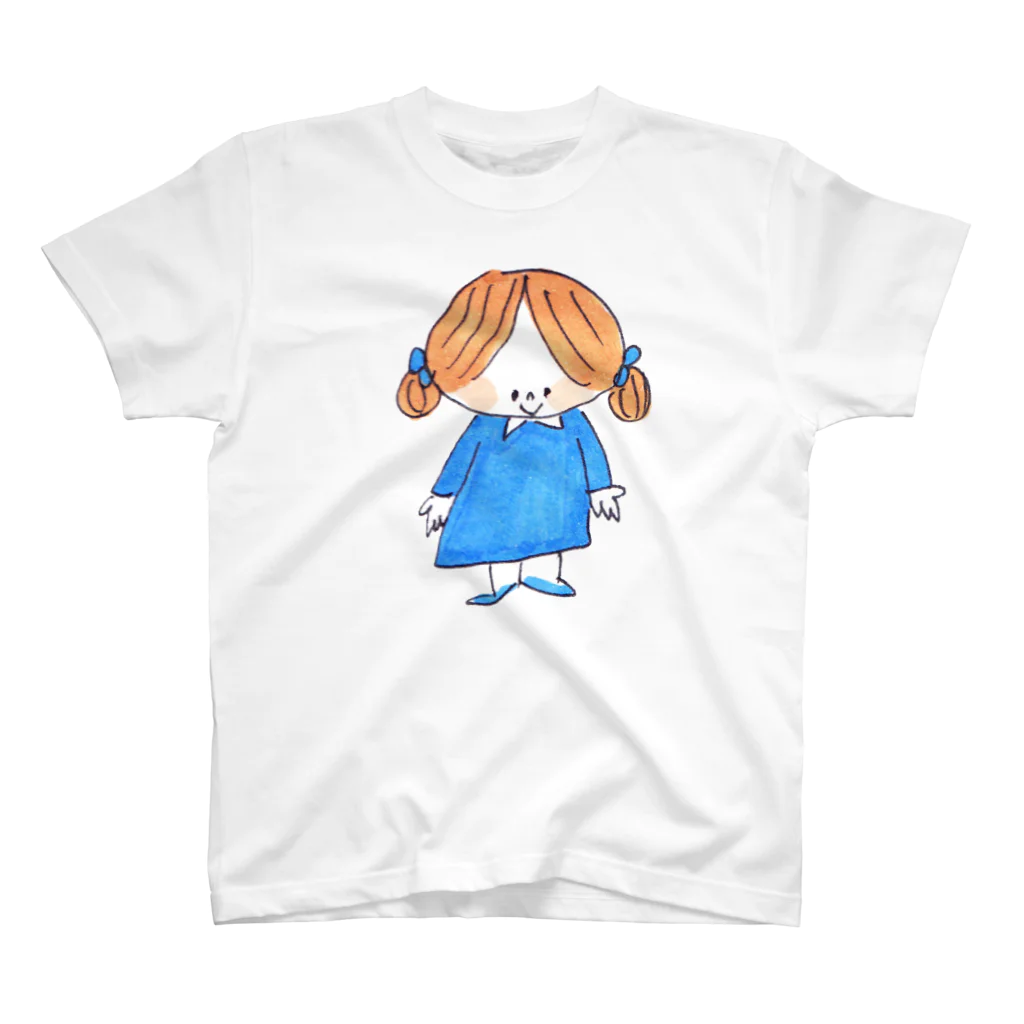 ゆきんこのデニムスカートの女の子 スタンダードTシャツ