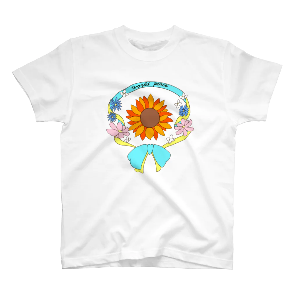 kupulauのworld peace スタンダードTシャツ