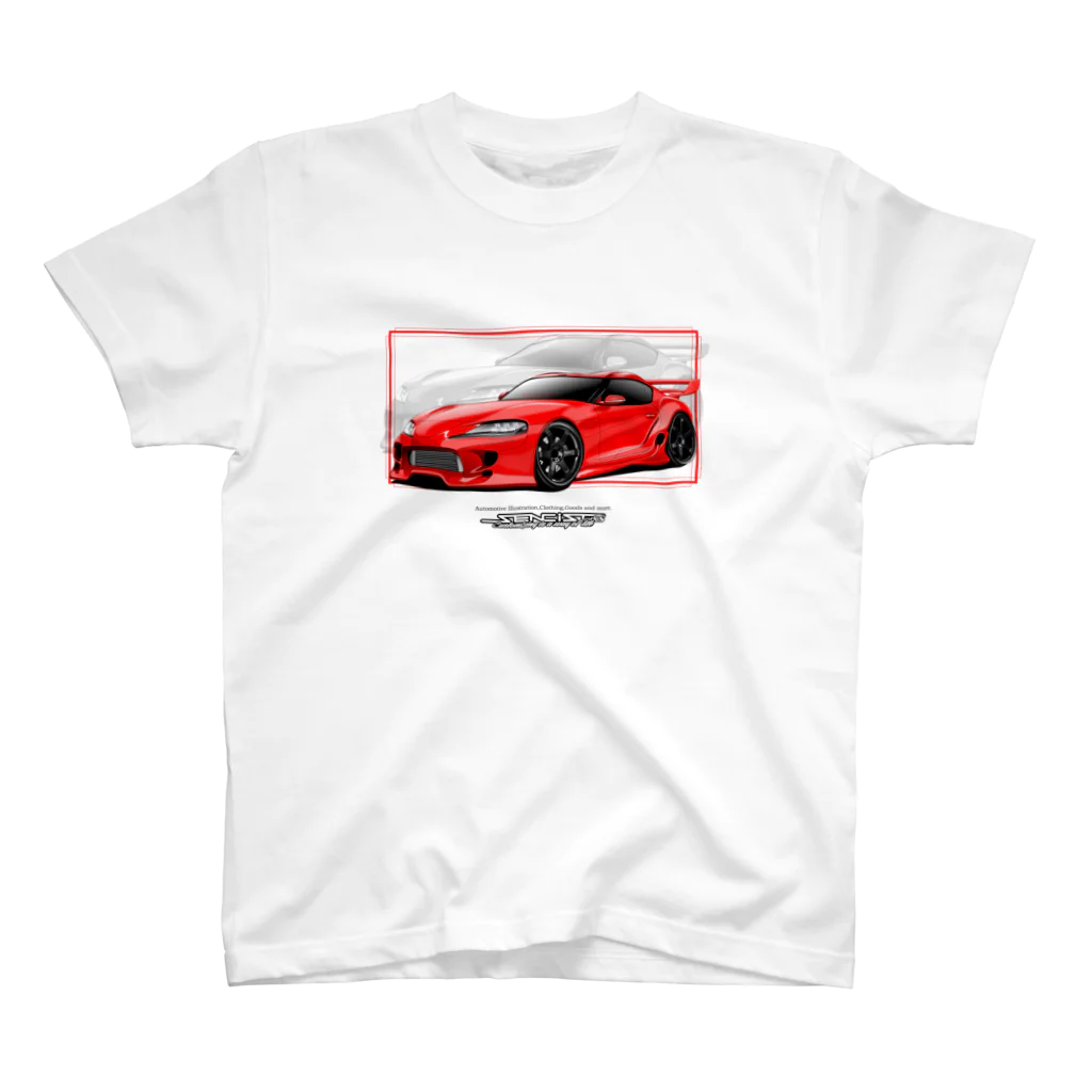 SencistWorks-ｾﾝｼｽﾄﾜｧｸｽ-の車高短スポコンTシャツ スタンダードTシャツ