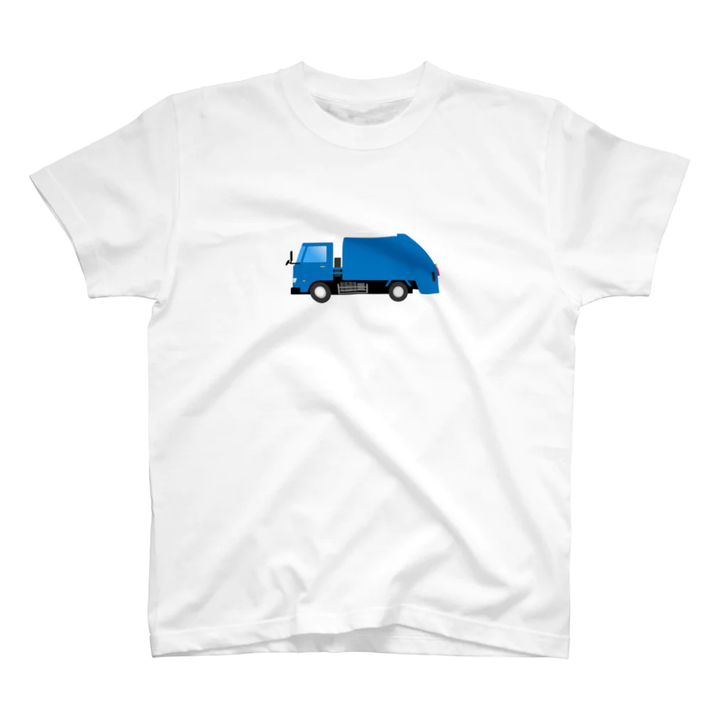 働く車・乗り物Tシャツ／KK商店のゴミ収集車 スタンダードTシャツ