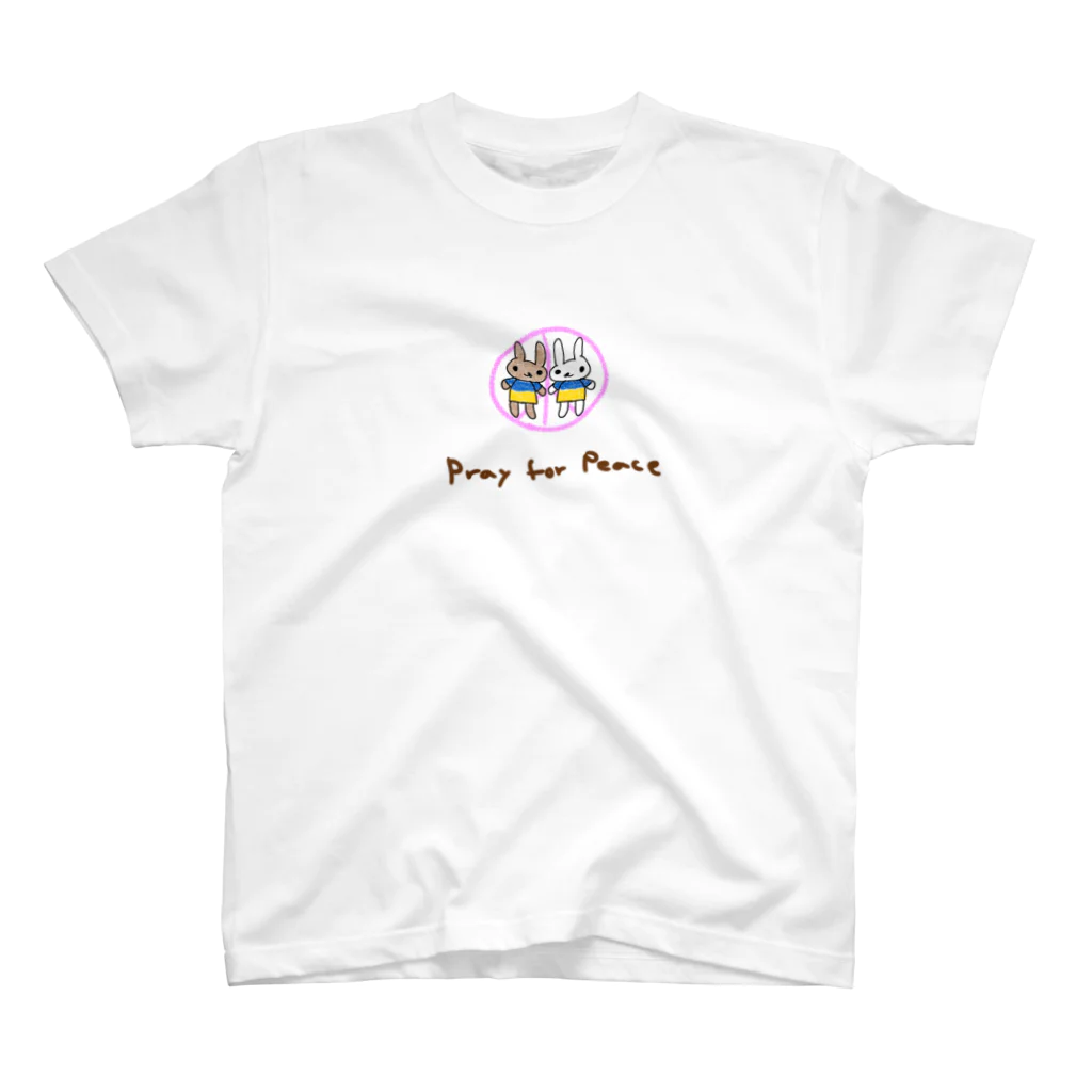 grk0 🌟ウサギのチャとシロ〜時々カッパのチャとシロ　平和祈念 Regular Fit T-Shirt