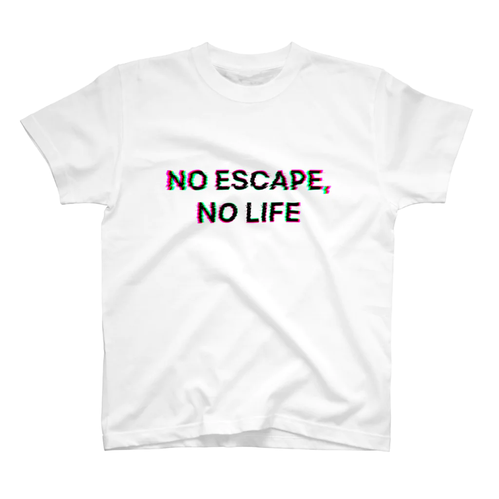 謎はないけど謎解き好きのお店のNO ESCAPE, NO LIFE スタンダードTシャツ