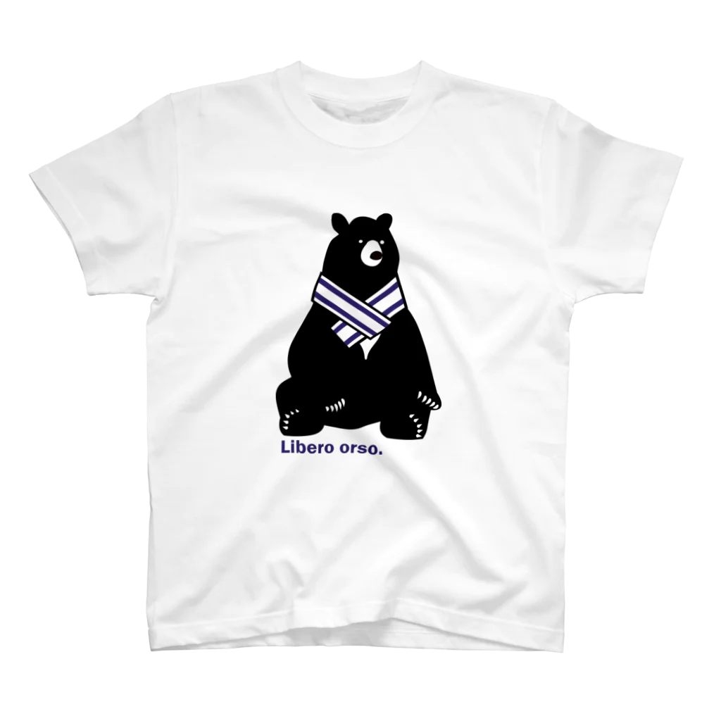 Libero orso.のクマ、くまー。サッカー応援！！ スタンダードTシャツ