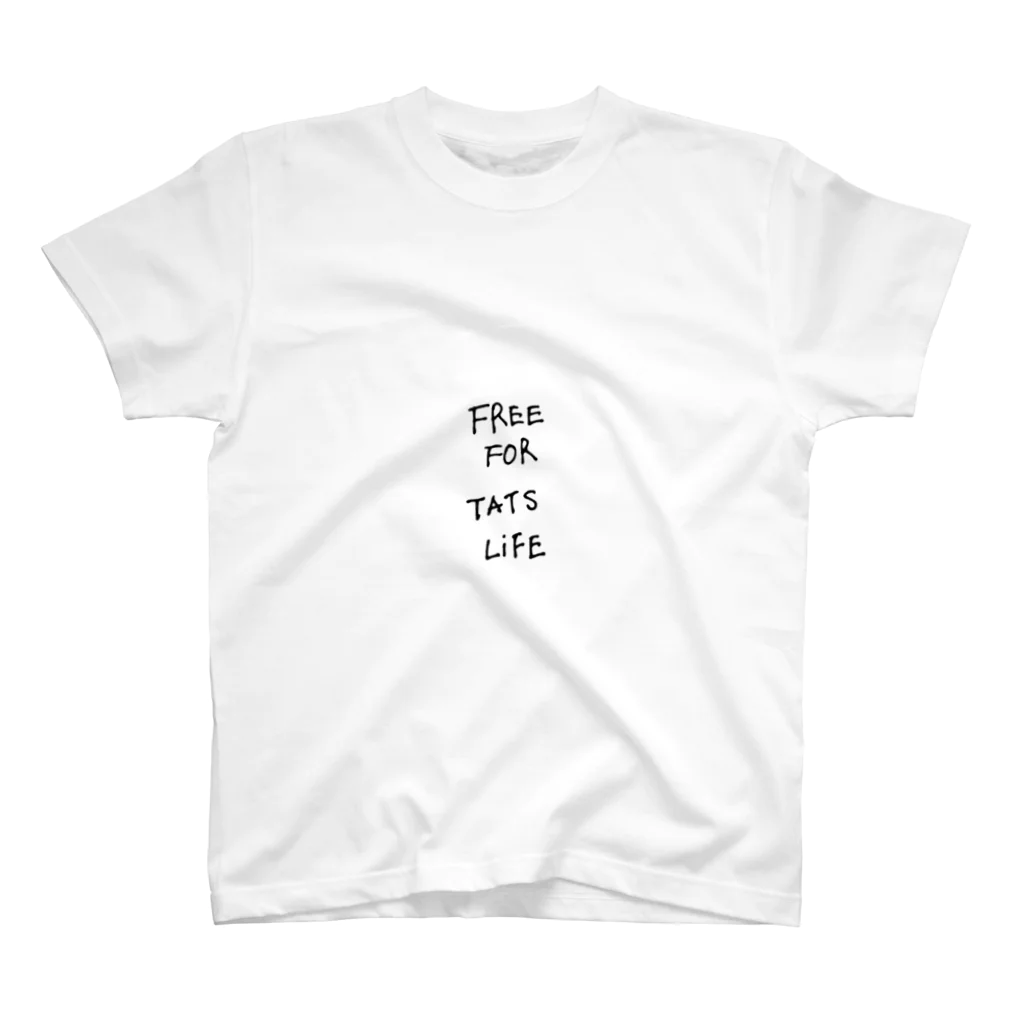 zakizakiのFREE FOR TATS LIFE Regular Fit T-Shirt