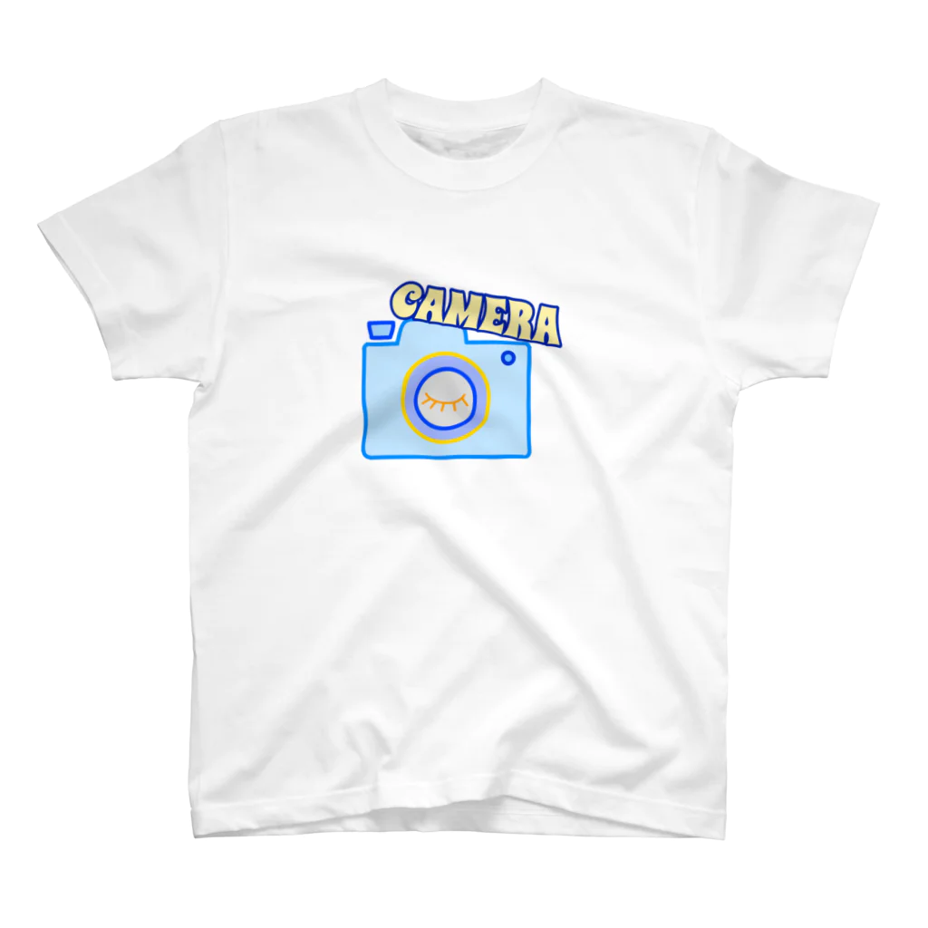 charlolのcamera ブルー Regular Fit T-Shirt