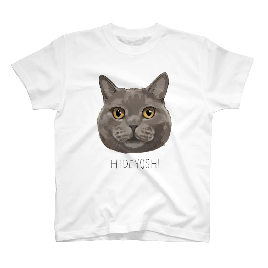 みきぞーん｜保護猫 ミッキー画伯と肉球とおともだちのhideyoshi Regular Fit T-Shirt