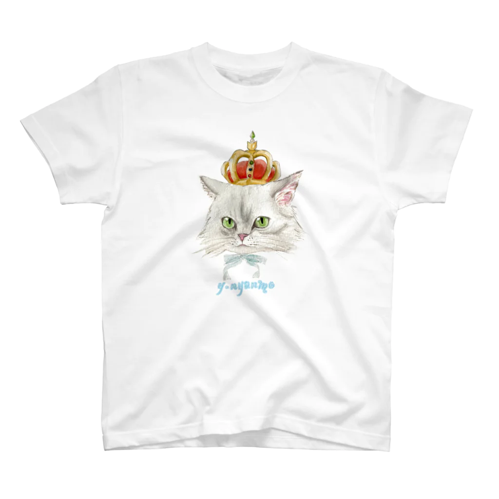 y.nyanmo やよにゃんものクラウン　チンチラシルバー　Tシャツ Regular Fit T-Shirt