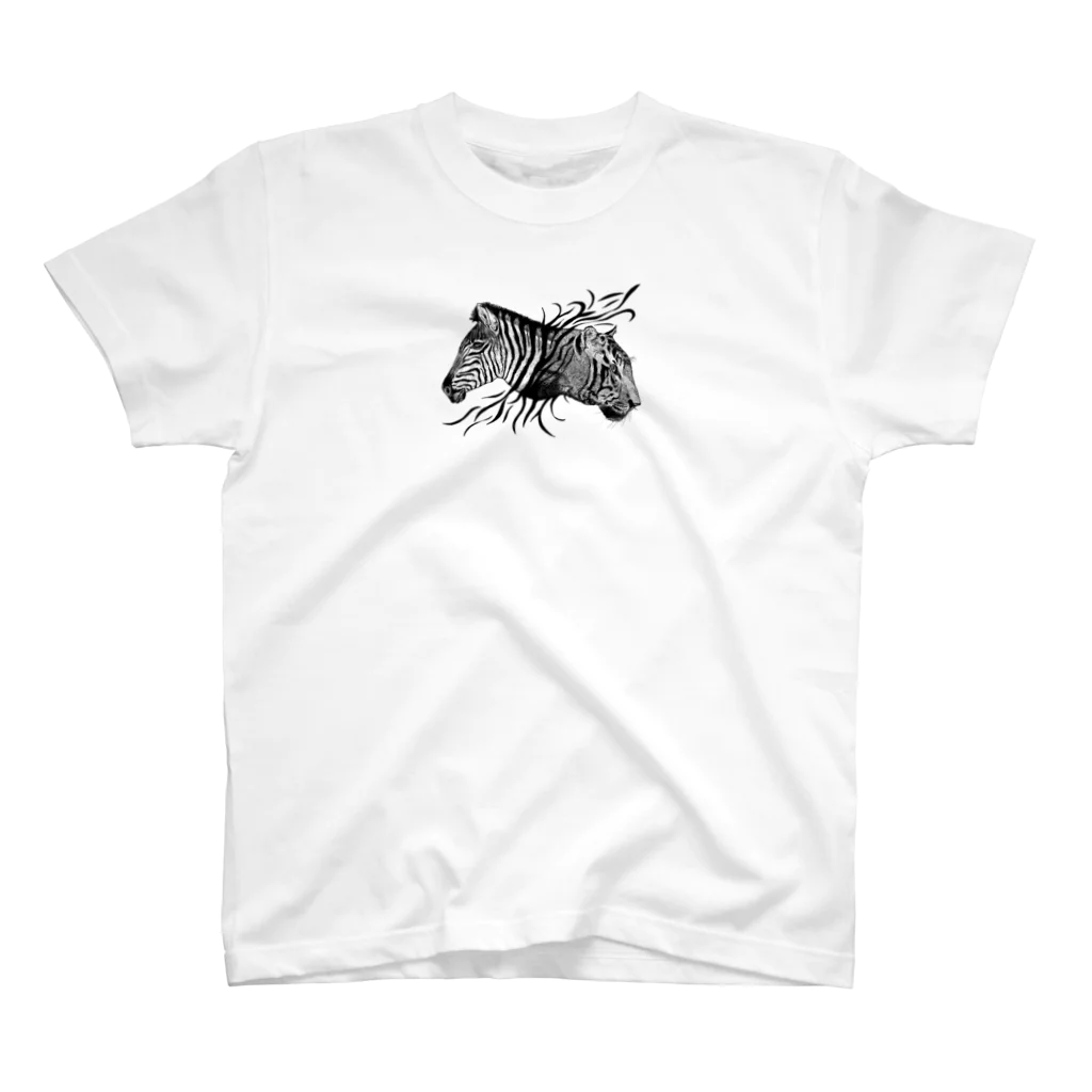 ZIGZIG CIDER GRAPHICのシマのウマトラ スタンダードTシャツ