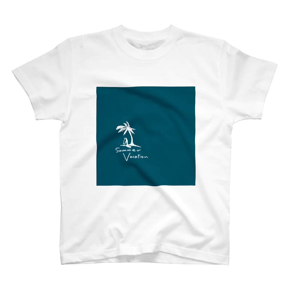 雑貨屋ペパロニの夏のペンギン Regular Fit T-Shirt