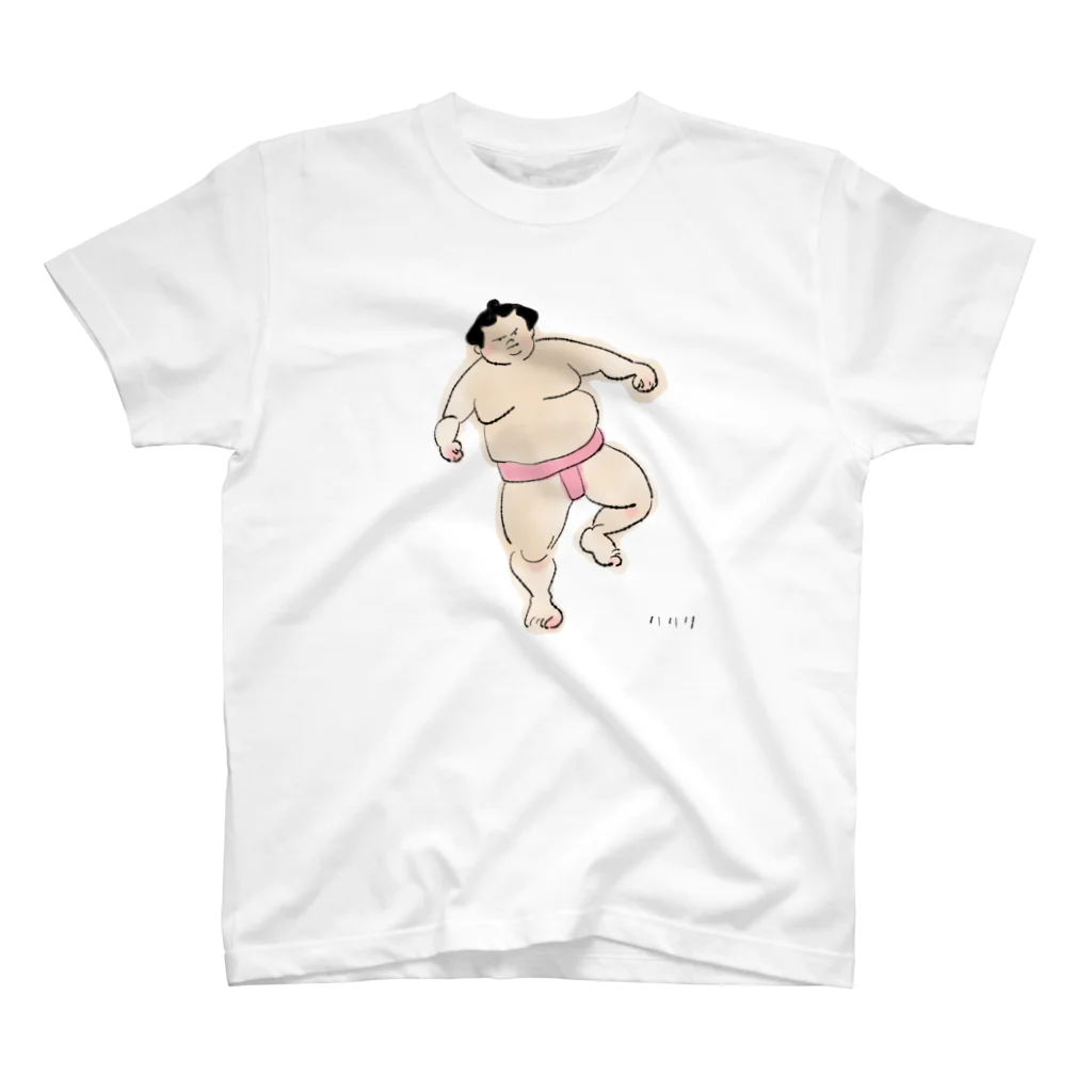 りりりのピンクまわしのおすもうさん Regular Fit T-Shirt