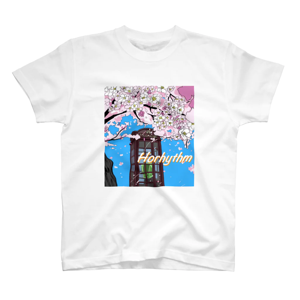 チャーモ雑貨店のシティポップ風『Horhythm Spring』 Regular Fit T-Shirt