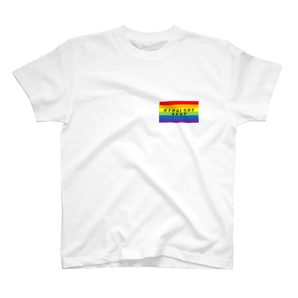 TEXT ANDのSTRAIGHT ALLY Regular Fit T-Shirt