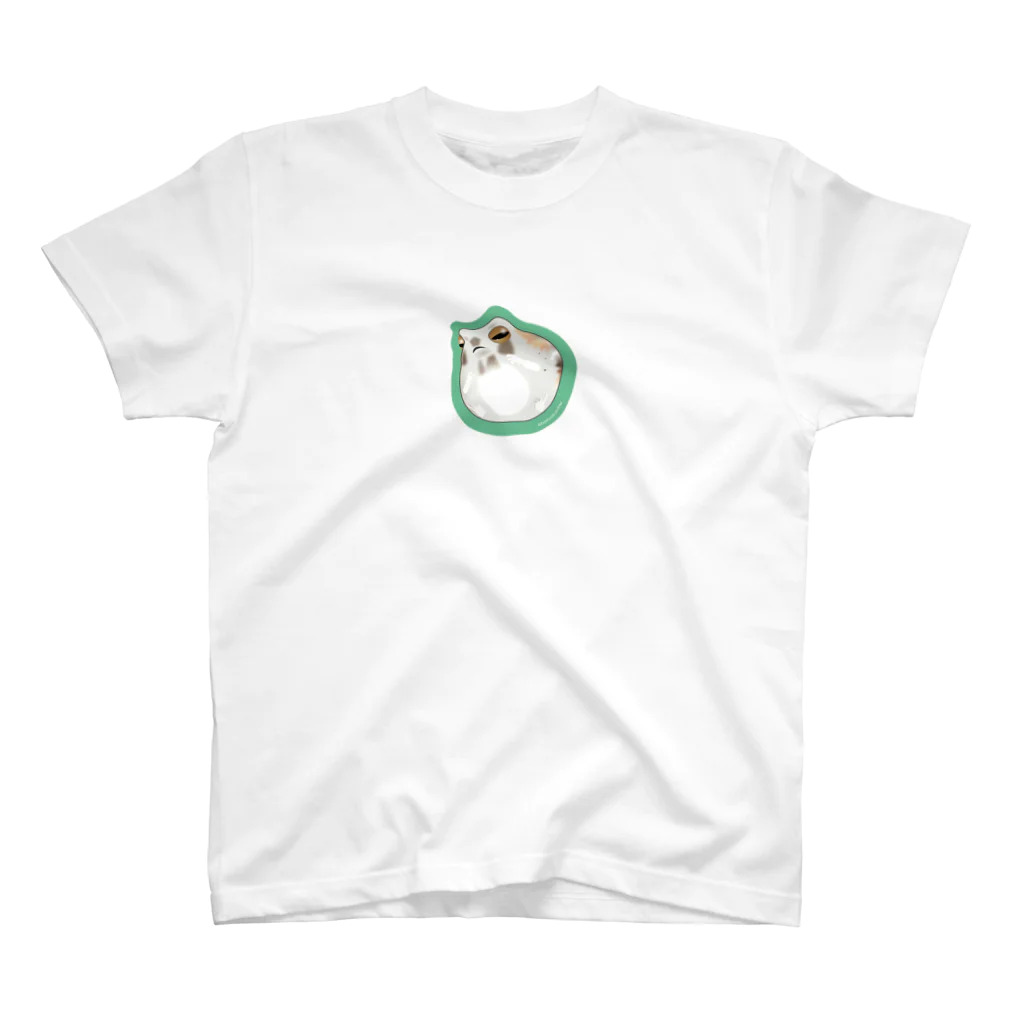 ゼリ・プリントのケロちゃま・雨蛙のオリジナルキャラクター スタンダードTシャツ