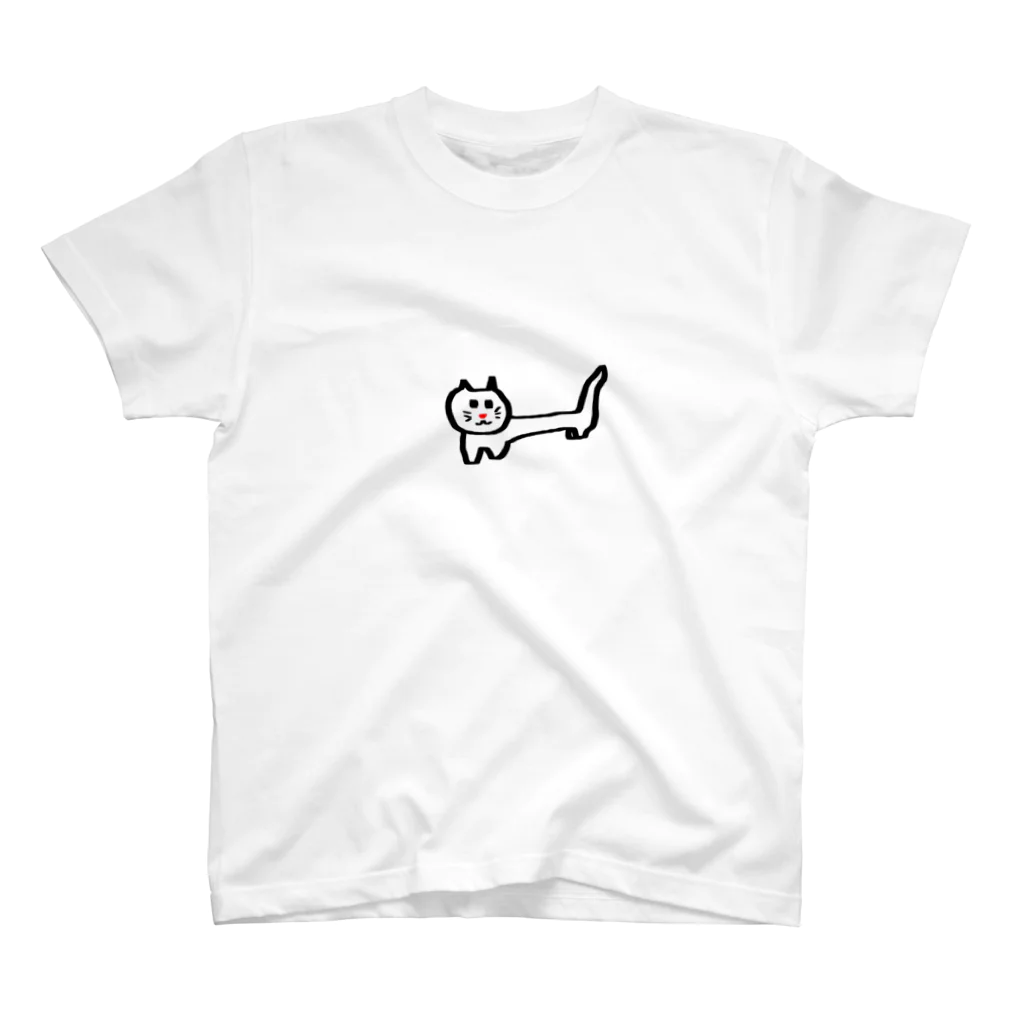 little artists from Lombokのプーちゃんの手描きネコ スタンダードTシャツ