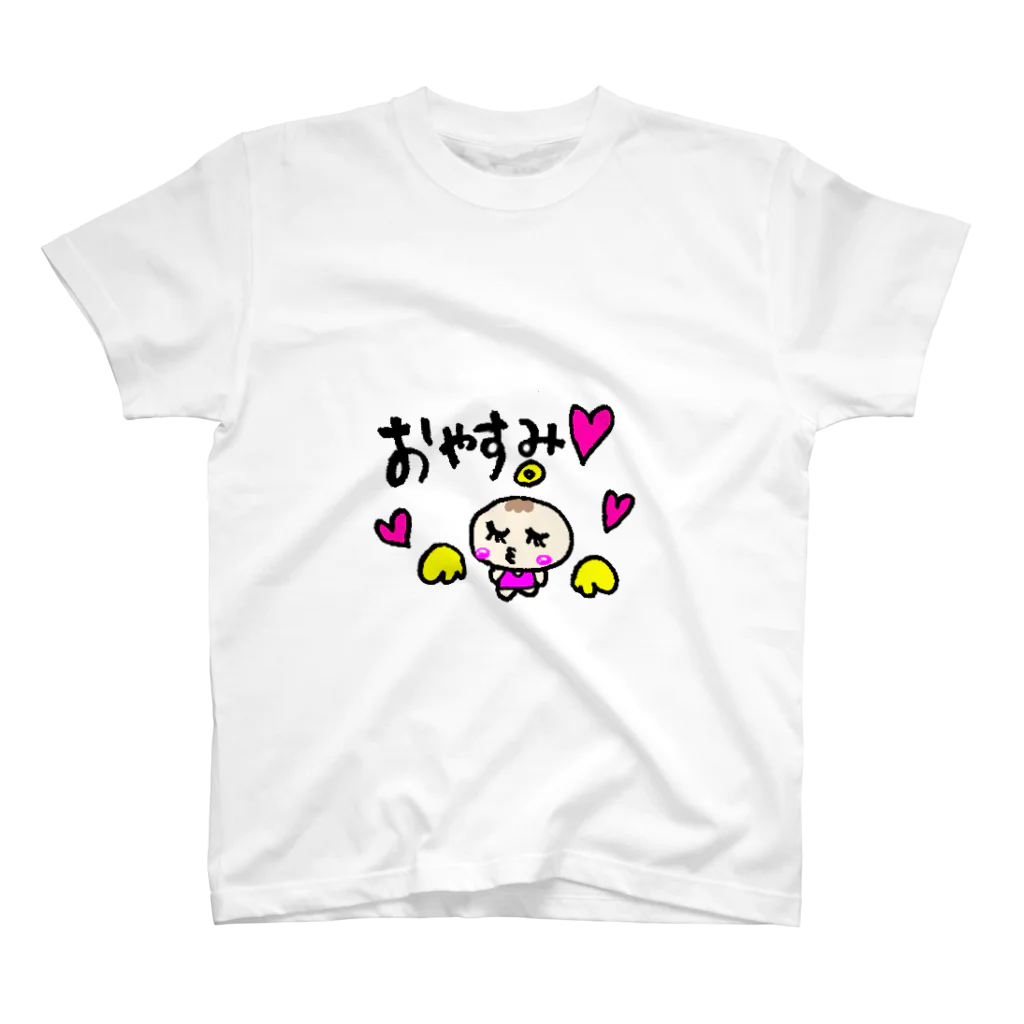 Yu-yuのゆるかわベビーの天使ちゃん★おやすみバージョン スタンダードTシャツ