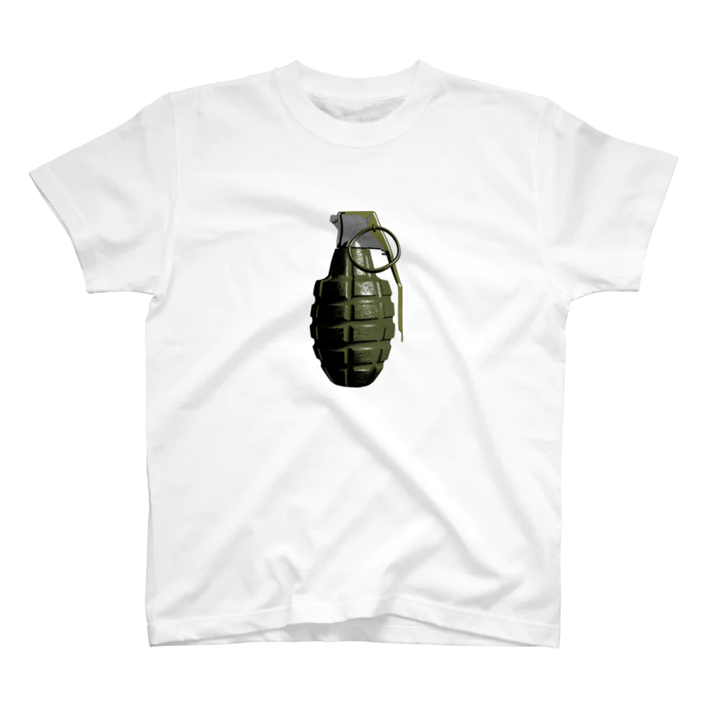 Y.T.S.D.F.Design　自衛隊関連デザインの手榴弾 Regular Fit T-Shirt