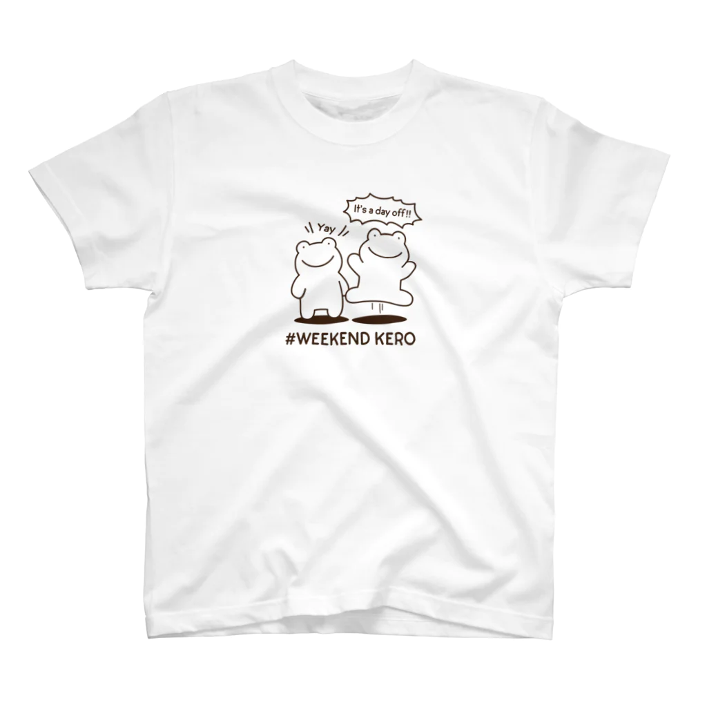 ケロ工場のWEEKEND KERO（シンプル / English） スタンダードTシャツ