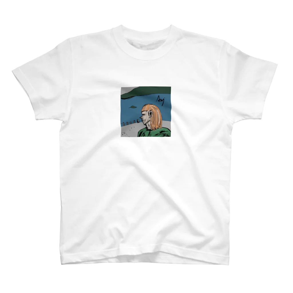 エンリー・シュウトのイラスト工房のSDGs啓発商品「海」 スタンダードTシャツ