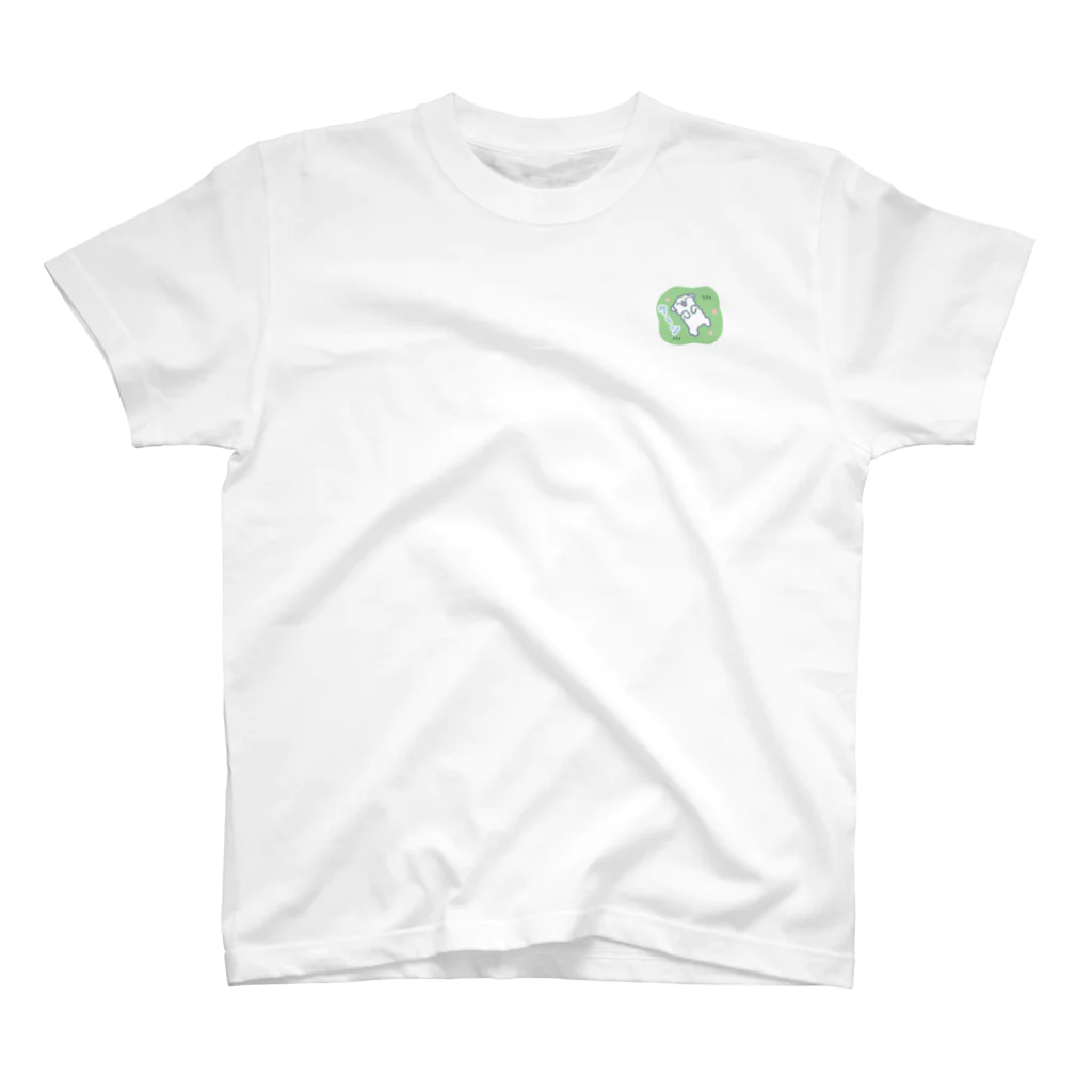 たぬきの白くてポワポワな犬（クーン） Regular Fit T-Shirt