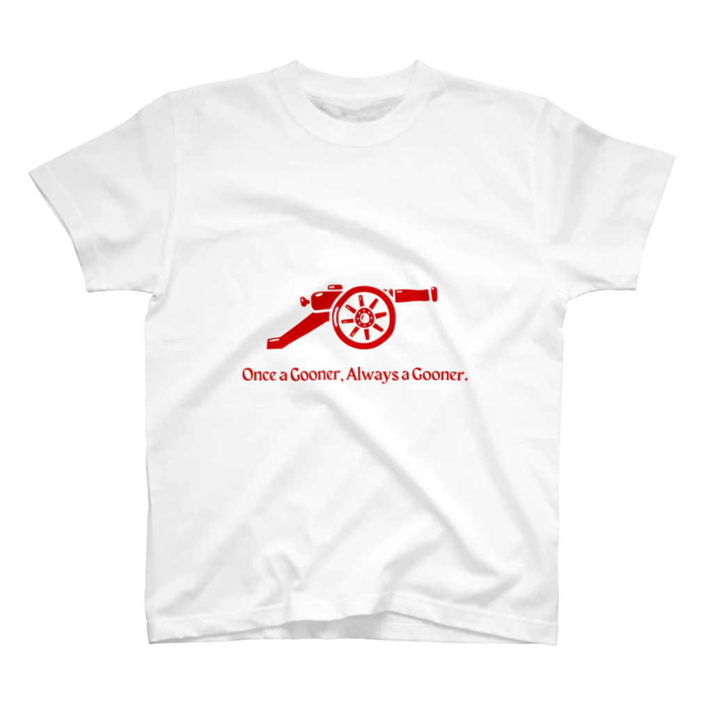 Design UKのOnce a gooner, always a gooner. Regular Fit T-Shirt