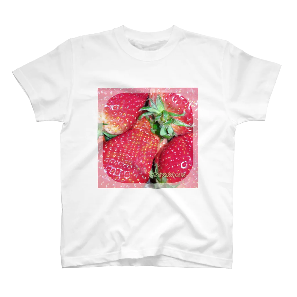 いちごichigo15苺のいちごichigo15のデカ苺 スタンダードTシャツ