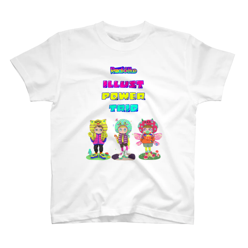 Radio Like hmm...のIllust Power Trio スタンダードTシャツ