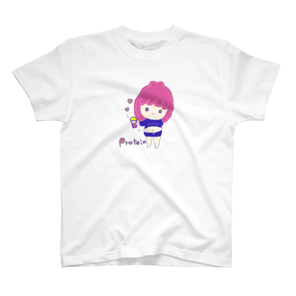 rurugirlのプロテイン女子 スタンダードTシャツ