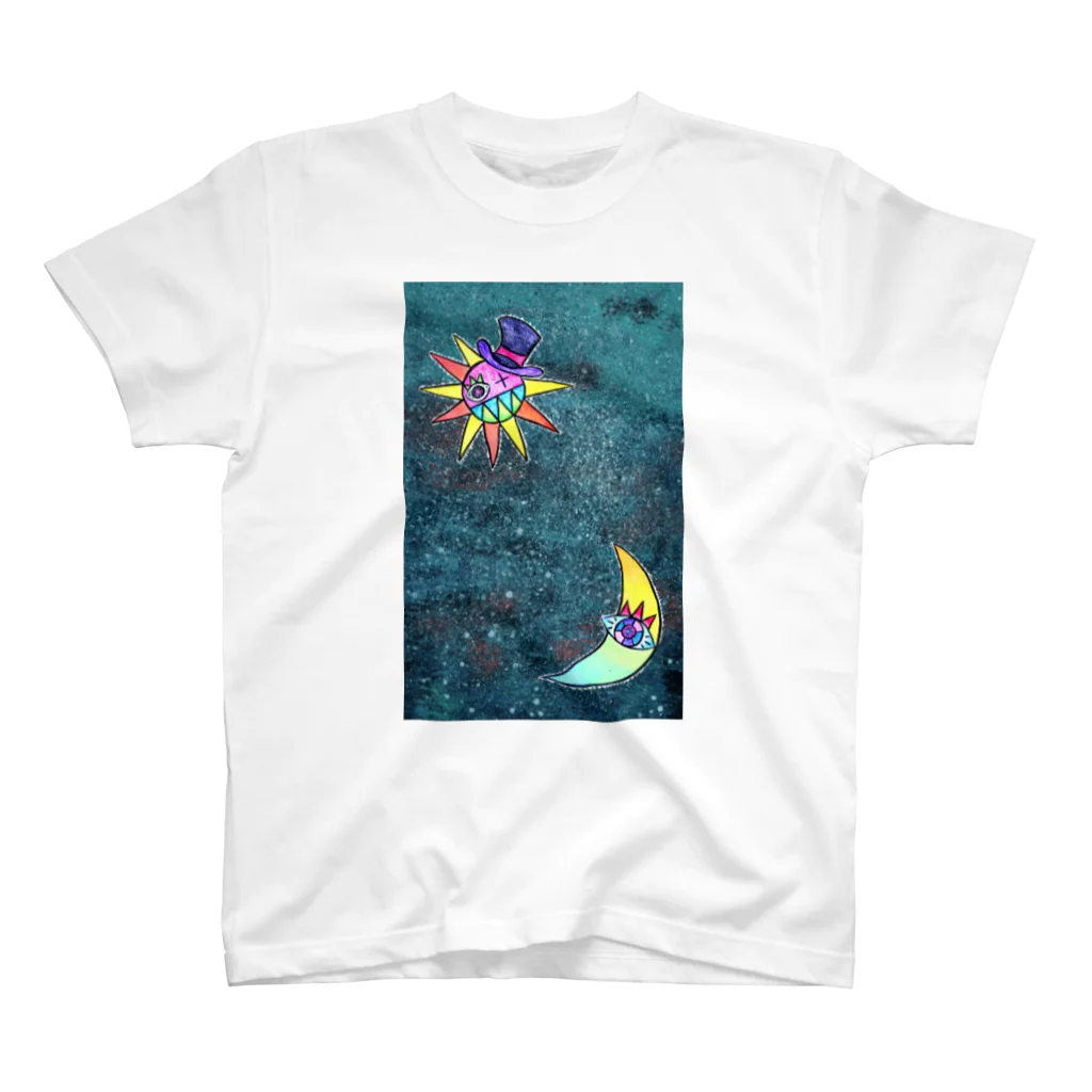 珈琲処ぼんの冬の星空 スタンダードTシャツ