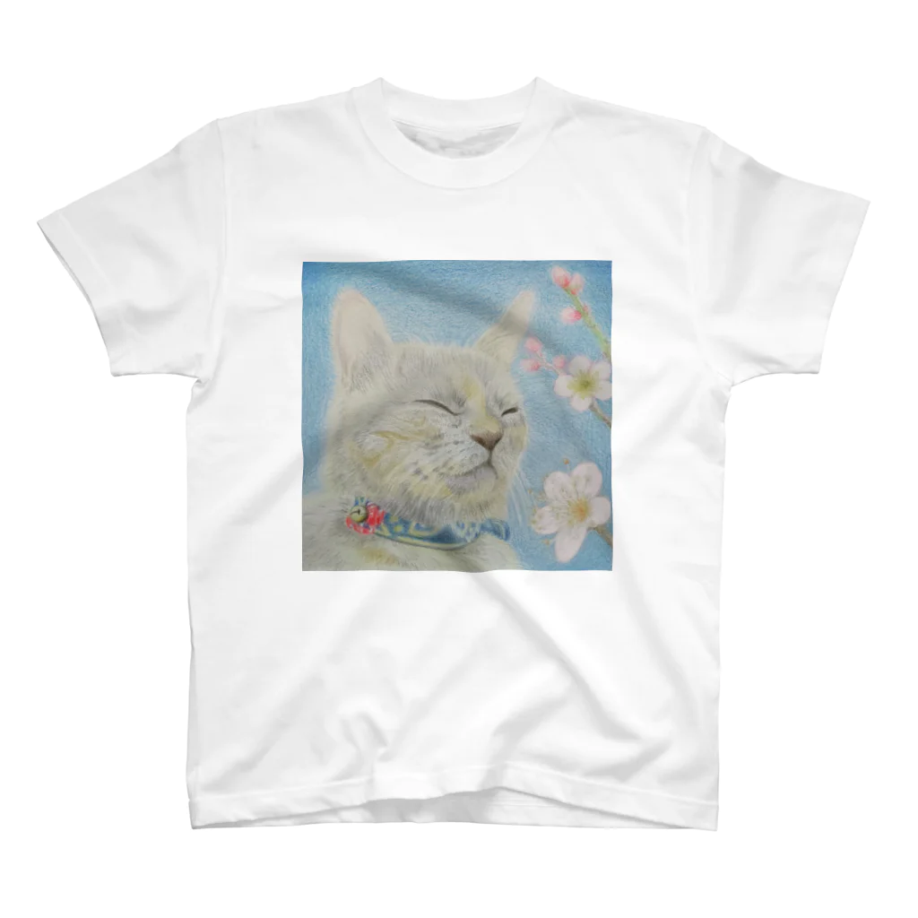 理絵のねこ ぬくぬく Regular Fit T-Shirt