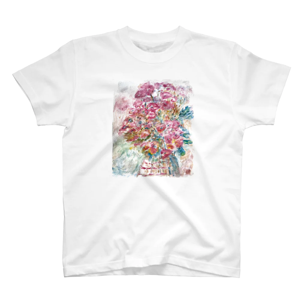 misa_manzanaの母の水彩画 Regular Fit T-Shirt