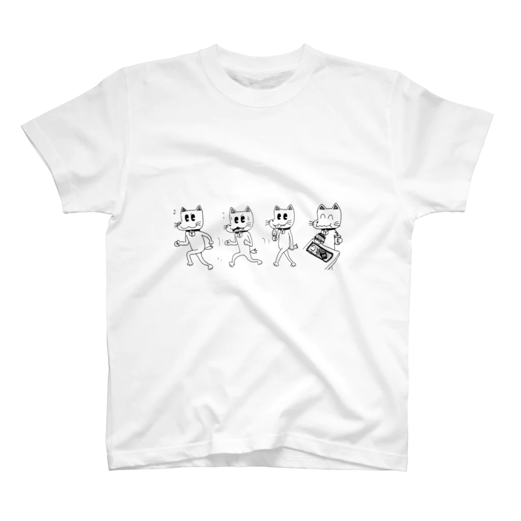 犬似の猫の犬小屋の犬似の猫のグッズ(ダイエット断念ver) スタンダードTシャツ