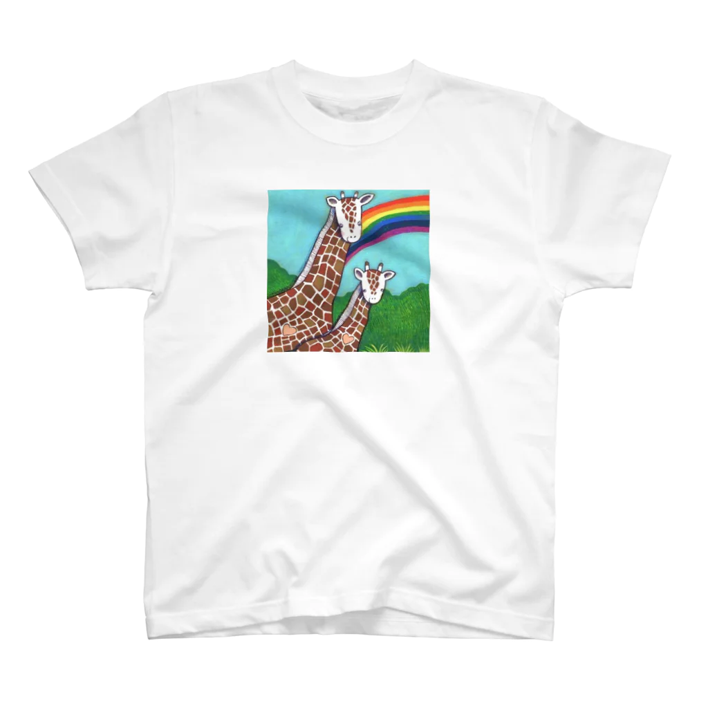 PETDOGSのGiraffe parent and child スタンダードTシャツ