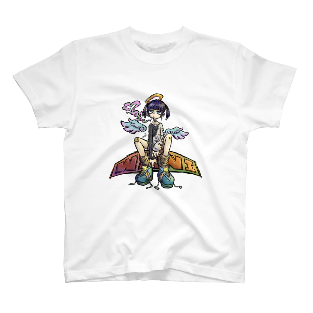 わにさん🐊🐊のsmoking angel Regular Fit T-Shirt