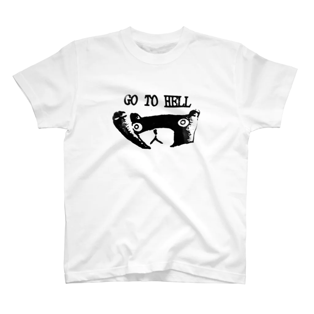 kumaku9のレトロくまく go to hell  Regular Fit T-Shirt