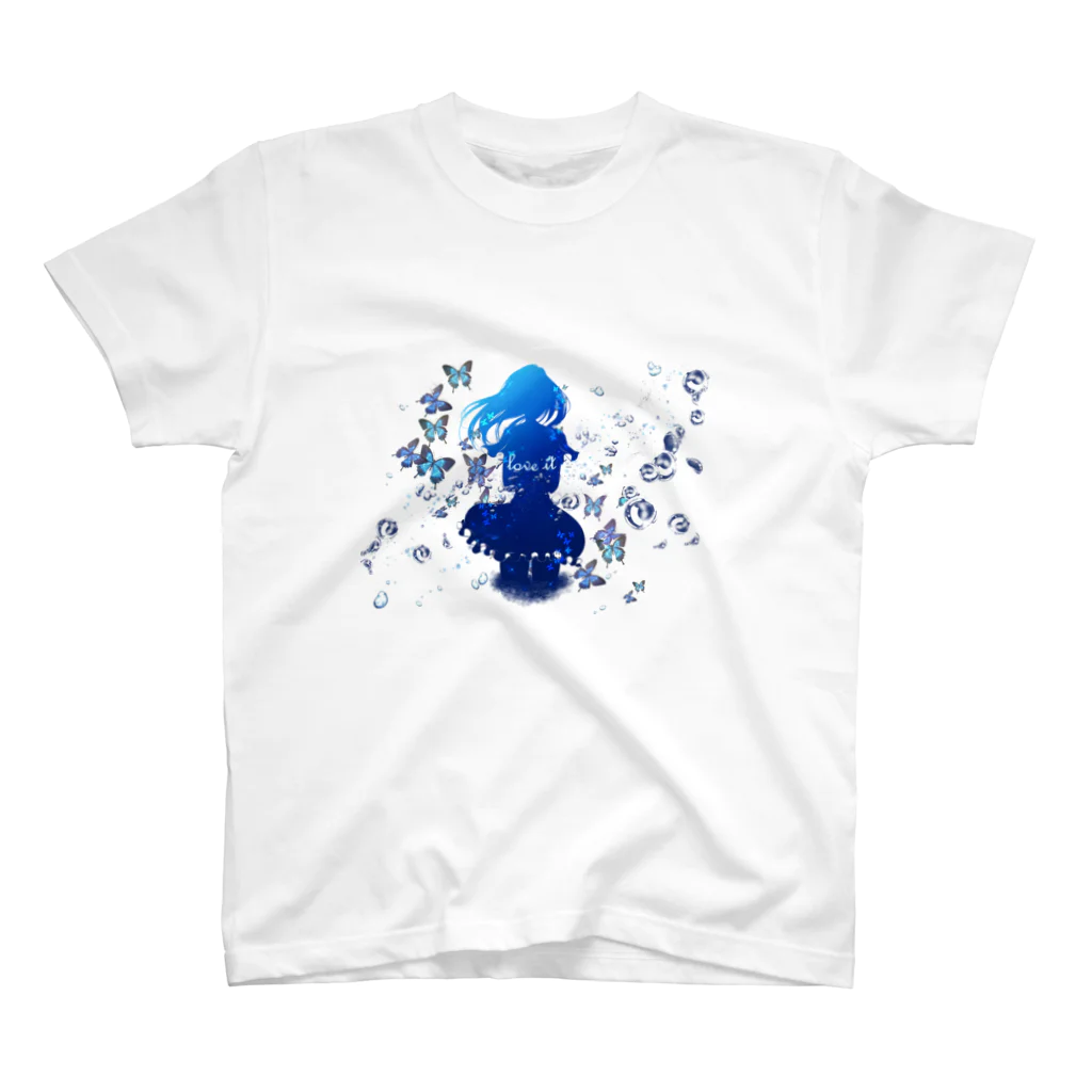 榛名🦋灯頼のDreamy blue Regular Fit T-Shirt