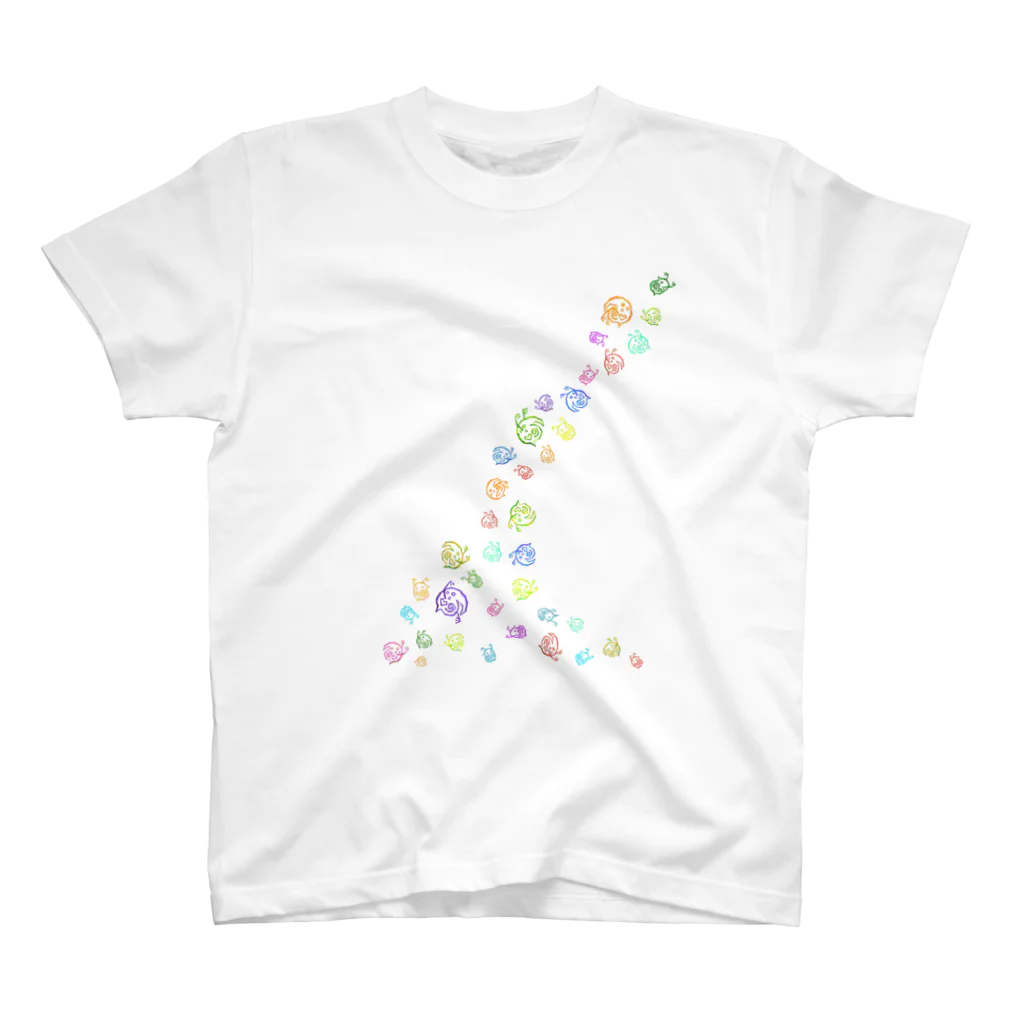 ミジンコ化学のミジンコ・ザ・カラフルファイブ Regular Fit T-Shirt