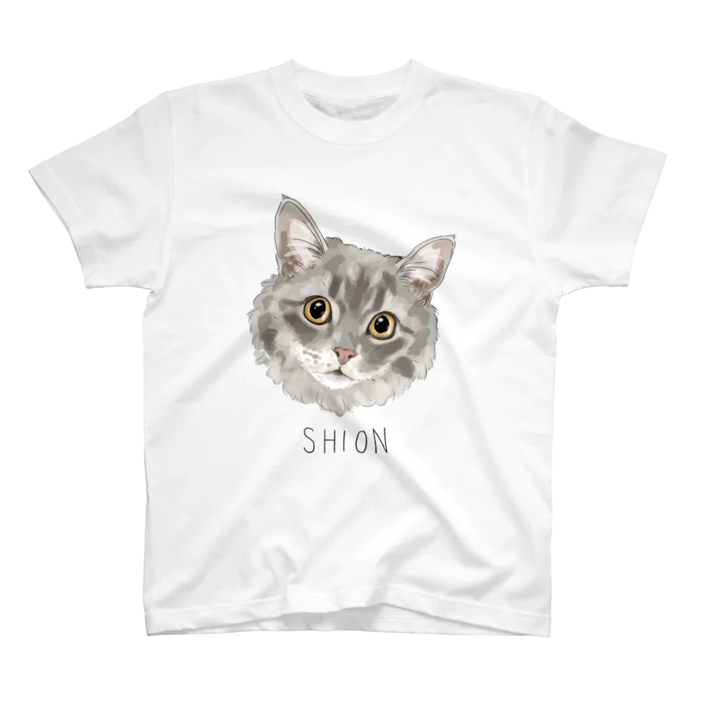 みきぞーん｜保護猫 ミッキー画伯と肉球とおともだちのshion スタンダードTシャツ