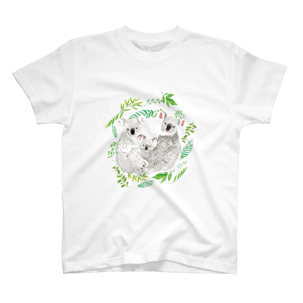 Zoo Keeperのコアラ親子のTシャツ スタンダードTシャツ