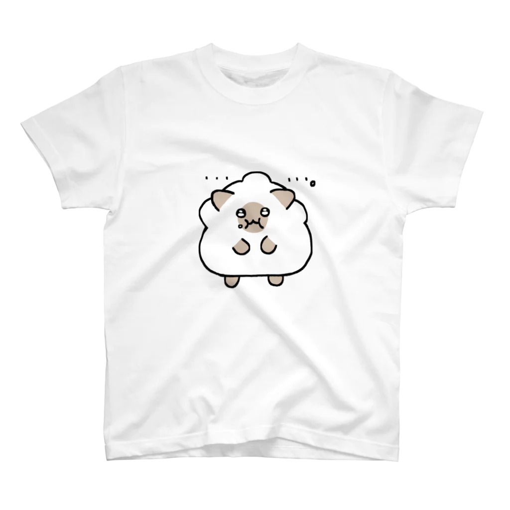 もっちりしゃむの小屋のしゃむまろくん( 豆大福 ) Regular Fit T-Shirt