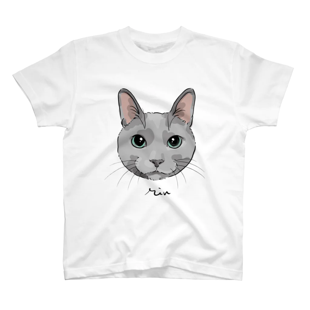 みきぞーん｜保護猫 ミッキー画伯と肉球とおともだちのrin Regular Fit T-Shirt