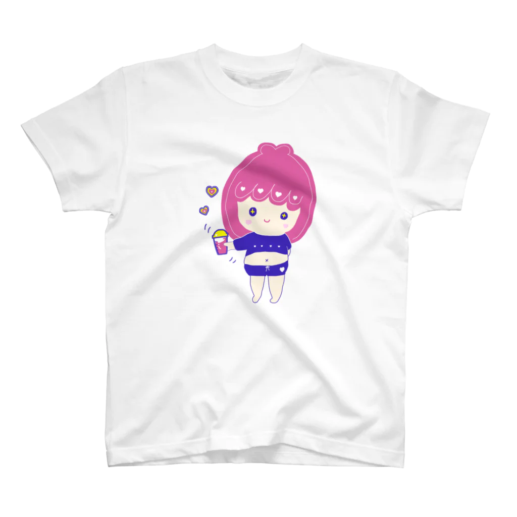 rurugirlのプロテイン女子（ロゴなし） スタンダードTシャツ