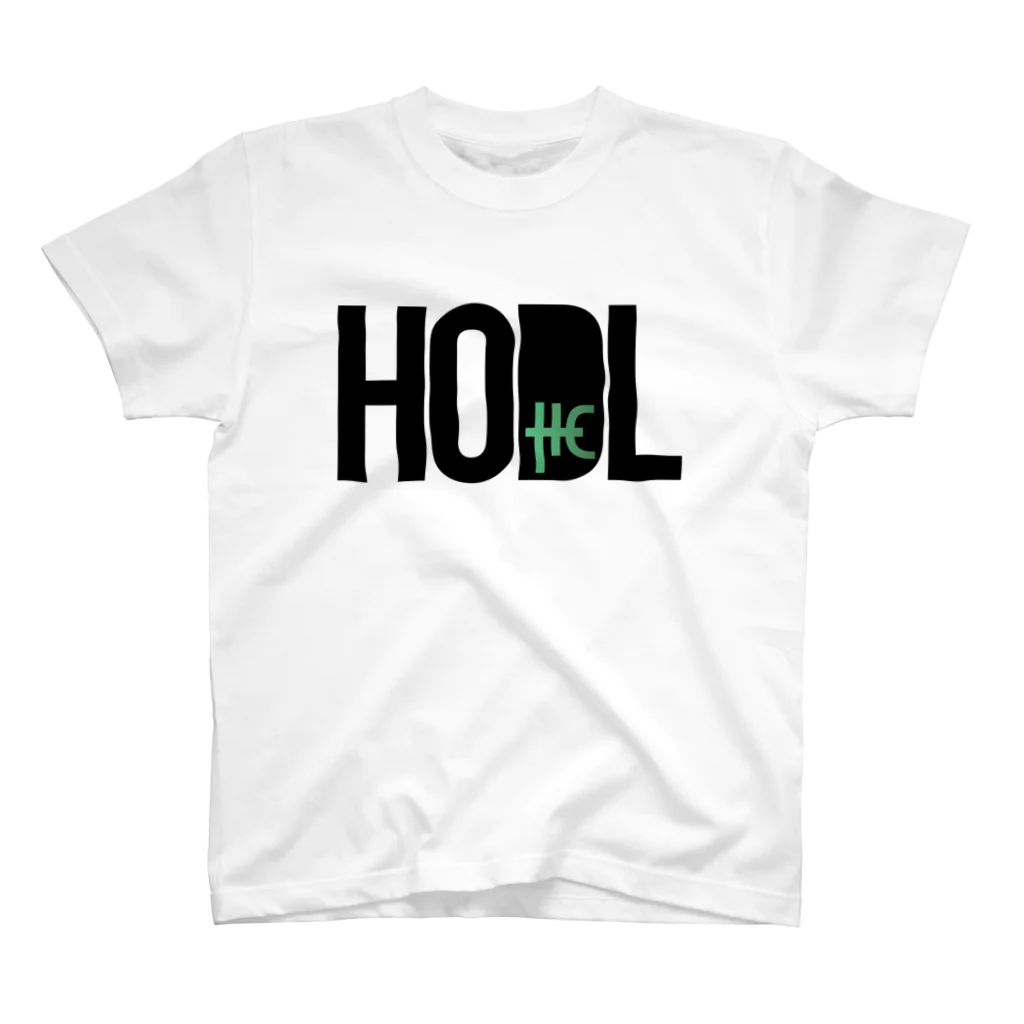 TROPiCALViBESのHODL THC blackfont スタンダードTシャツ