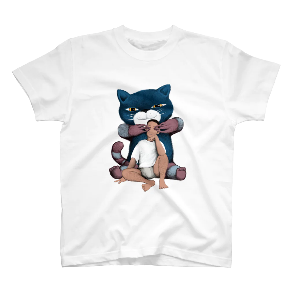  Dark blancoの視覚を奪う猫 Regular Fit T-Shirt