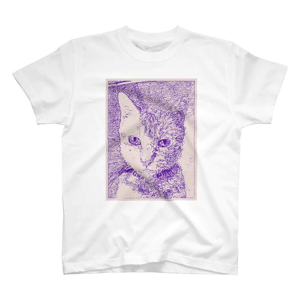 猫使いSHOP ネコTシャツのアートっぽい　ネコTシャツ Regular Fit T-Shirt