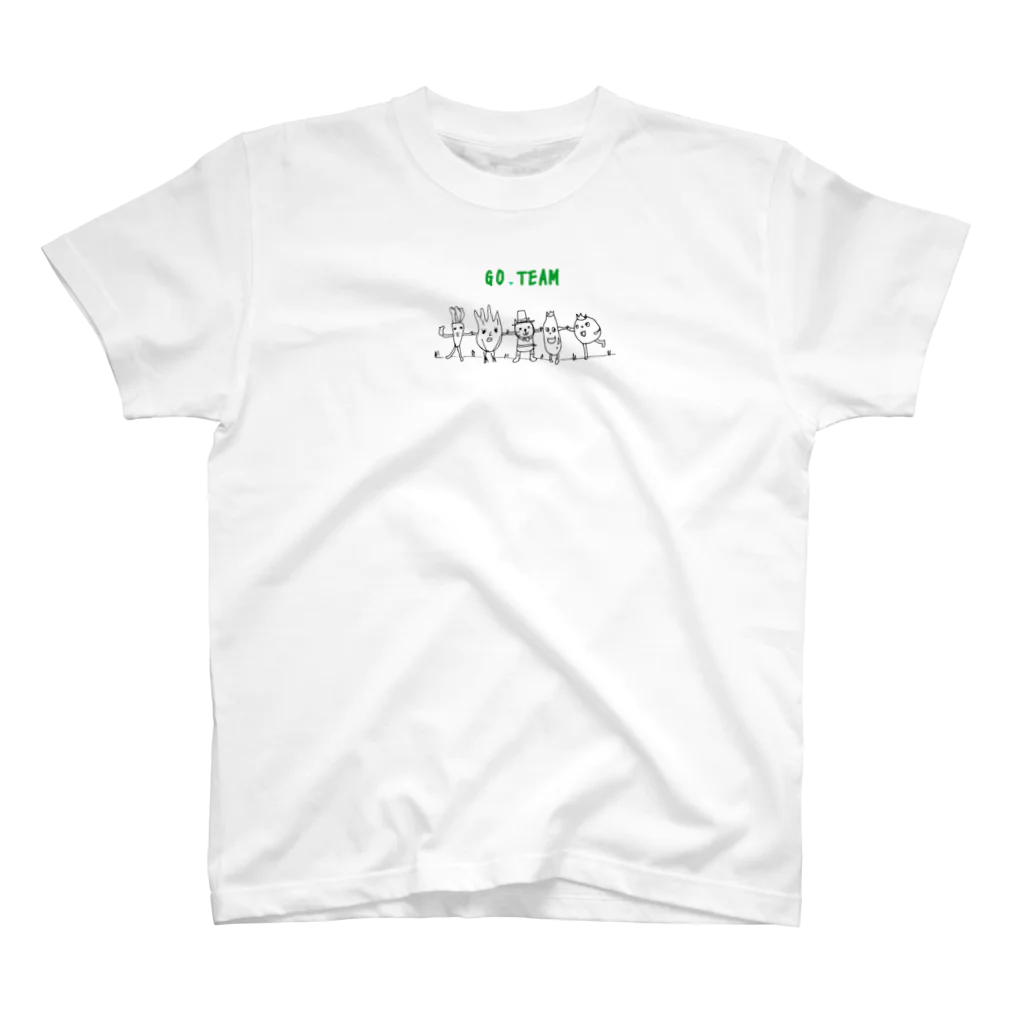 よしねこねこの【企業オーダー品】  GO TEAM様 ベジナカマ スタンダードTシャツ