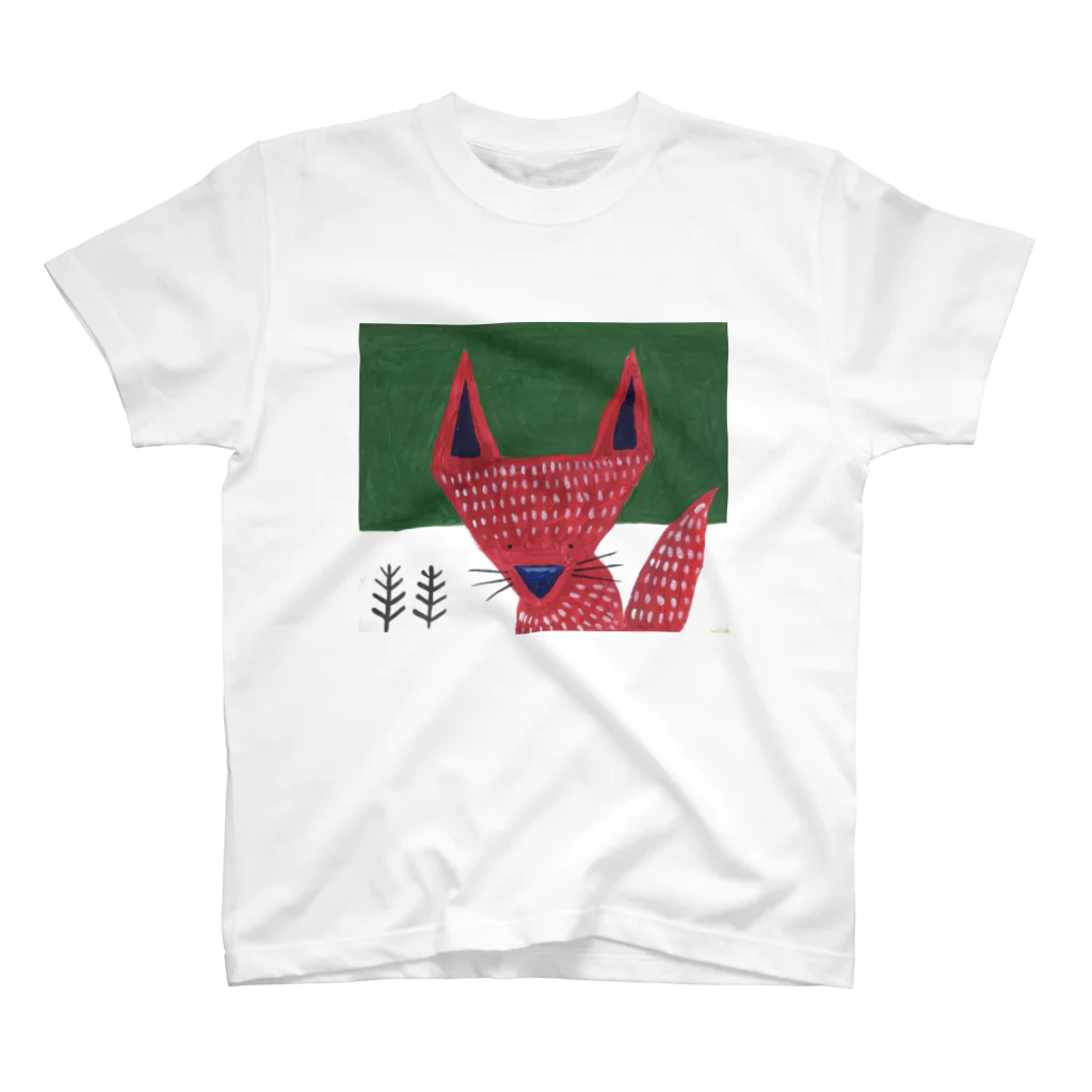Kumano Shopの赤いキツネさん Regular Fit T-Shirt