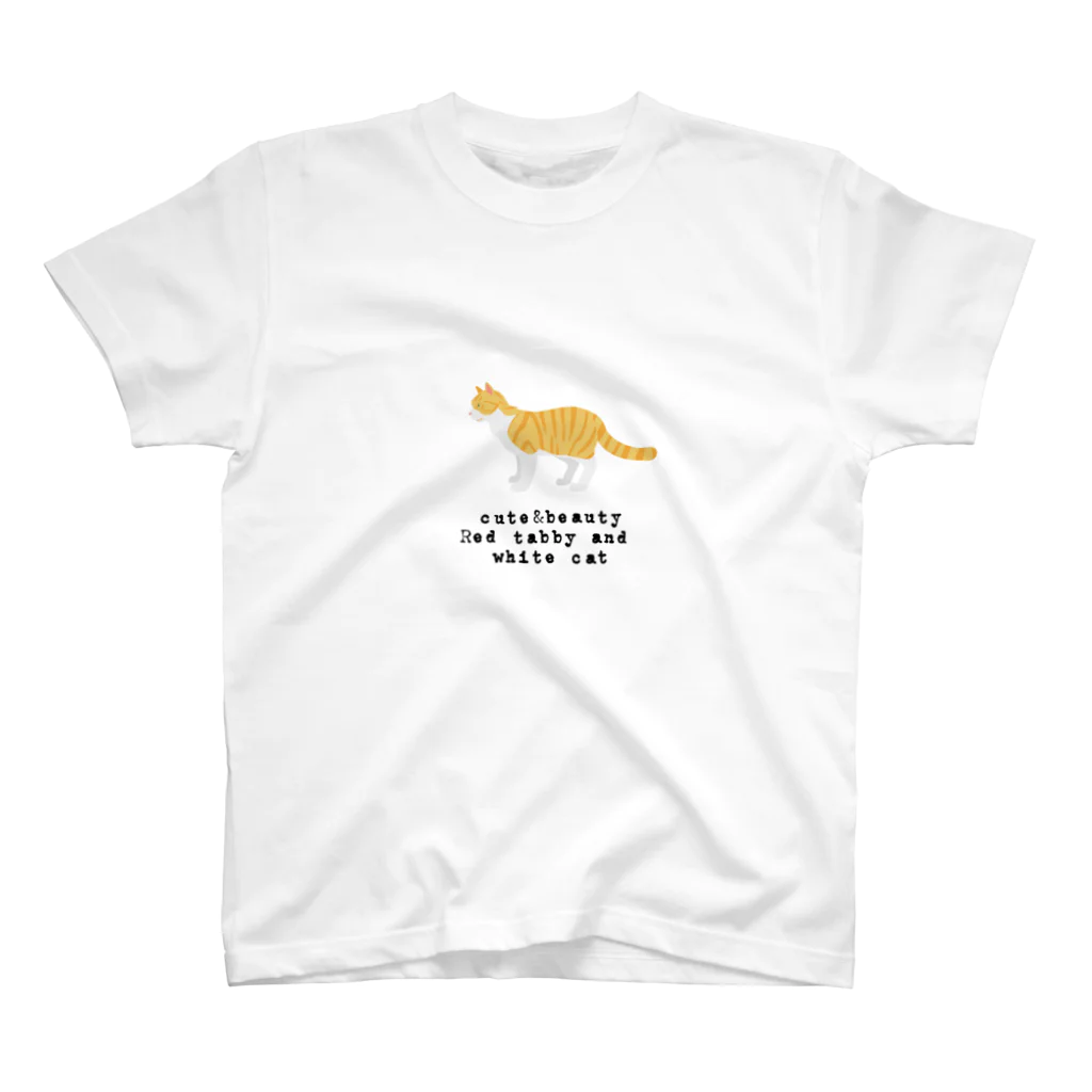 orange_honeyの猫1-8 茶白猫 スタンダードTシャツ