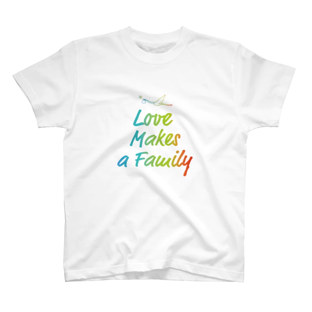 あおいらくだグッズのLive makes a family  Regular Fit T-Shirt